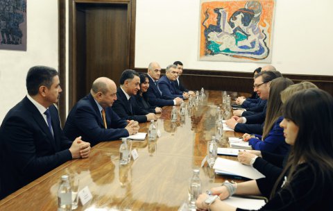 Ramil Usubov Serbiya prezidenti ilə görüşdü