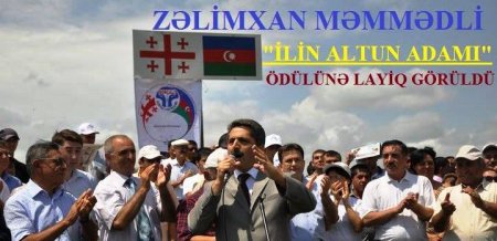 Zəlimxan Məmmədli  "İlin Altun Adamı" ödülünə layiq görülüb.
