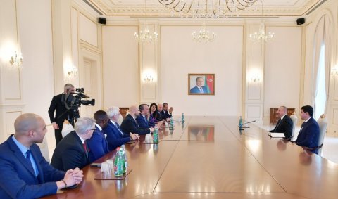 ABŞ Etnik Anlaşma Fondunun prezidenti İlham Əliyevin qəbulunda
