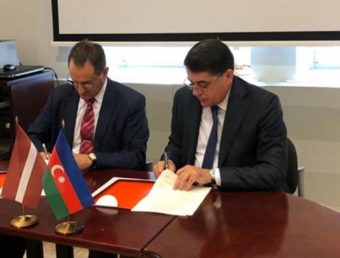 Azərbaycanla Latviya arasında protokol imzalandı