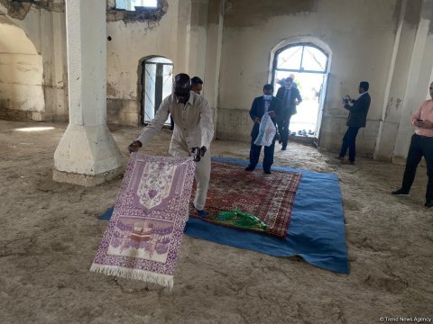 İƏT nümayəndələri Ağdam məscidində namaz qılıblar - FOTO+VİDEO