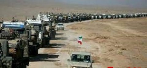 Güneyli gənclərdən təlimə gedən İran tanklarına ETİRAZ — VİDEO