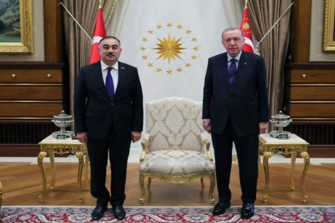 Ərdoğan Azərbaycan səfirinin etimadnaməsini qəbul edib - VİDEO