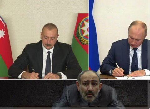 Ermənistanın kapitulyasiya aktına imza atmasından bir il ötür - VİDEO