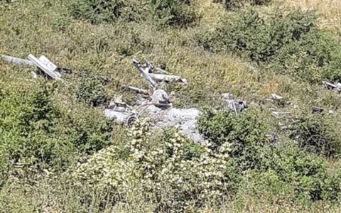 Ermənistana məxsus helikopterin qalıqları tapıldı