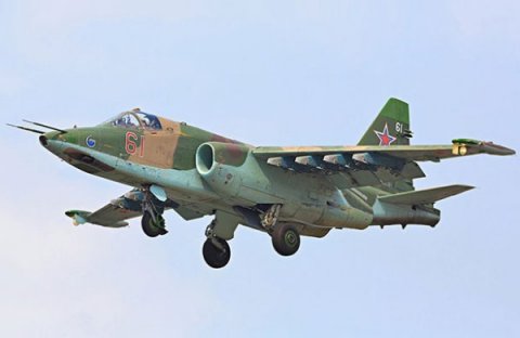 Xersonda Rusiyanın "Su-25" təyyarəsi vuruldu