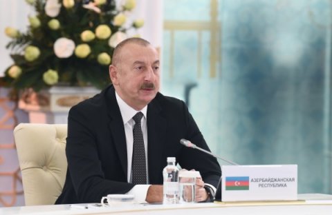 İlham Əliyev Astanada rəsmi qəbulda iştirak edib