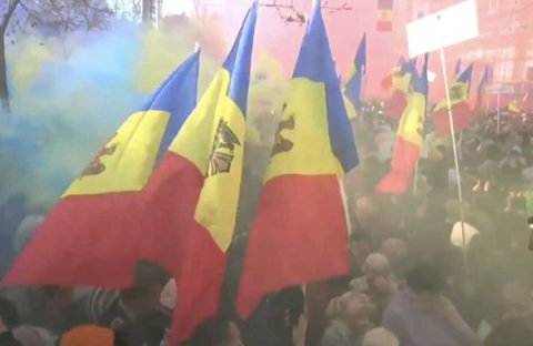 Moldovada hökumət əleyhinə nümayişlər keçirildi