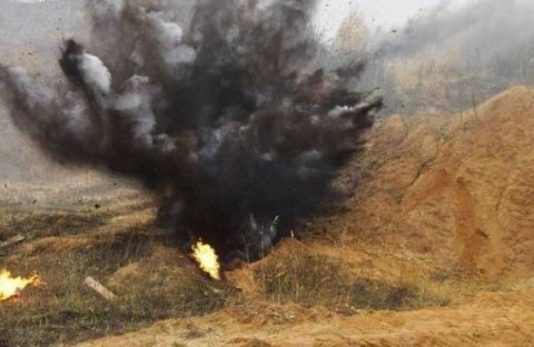 Cəbrayılda mina partlayışı - Sürücü yaralandı