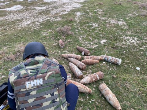 Xızı rayonunda hərbi sursat aşkarlanıb