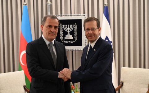 İsrail prezidenti Ceyhun Bayramovu qəbul etdi