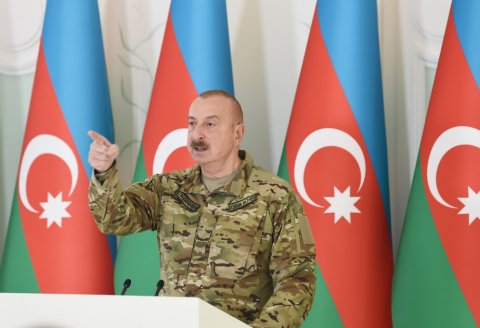 İlham Əliyev bayrağımızın yandırılmasına münasibət bildirdi