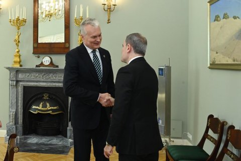 Litvanın XİN başçısı Ceyhun Bayramovu qəbul etdi