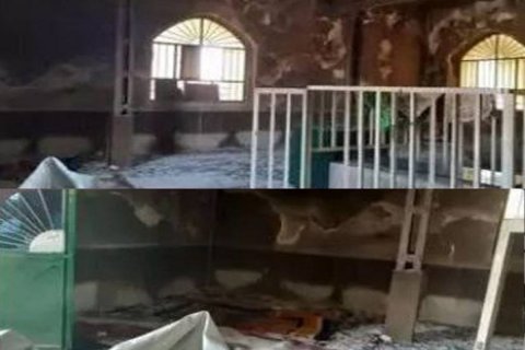 İranda ziyarətgahlar yandırıldı