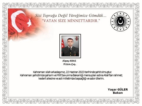 Türk hərbiçi şəhid oldu