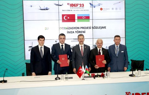 “Su-25 modernləşdirmə layihəsi müqaviləsinin imzalanma mərasimi” keçirildi