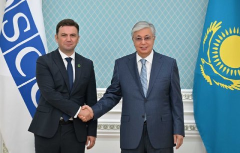 Qazaxıstan prezidenti ATƏT sədrini qəbul etdi