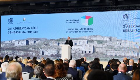 Prezident 2-ci Milli Şəhərsalma Forumunun açılışında iştirak etdi