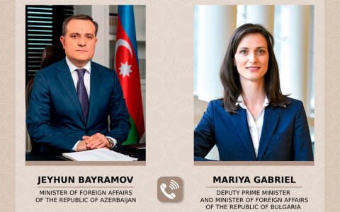 Azərbaycan və Bolqarıstanın XİN Başçıları danışıqlar apardı