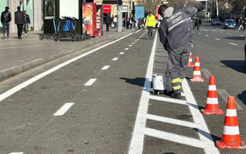 Velosiped yollarının salınması istiqamətində layihənin icrası davam edir - FOTO