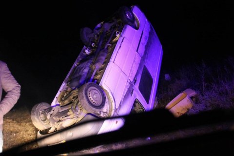 Xocavənddə fəhlə daşıyan avtomobil aşdı - 8 nəfər yaralandı