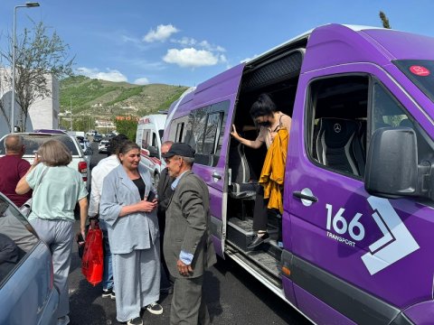 Növbəti köç karvanı Laçına çatdı - FOTO