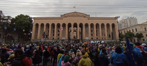 Tbilisidəki aksiyada tutulanların sayı açıqlandı