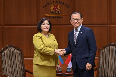 Sahibə Qafarova Sinqapur parlamentinin sədri ilə görüşdü