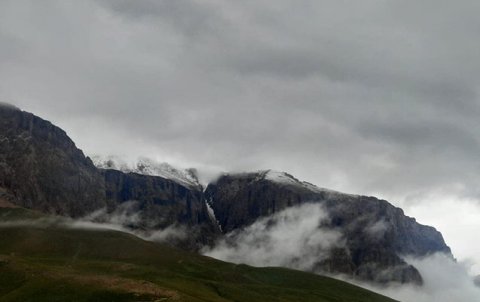 Şahdağa qar yağdı - FOTO