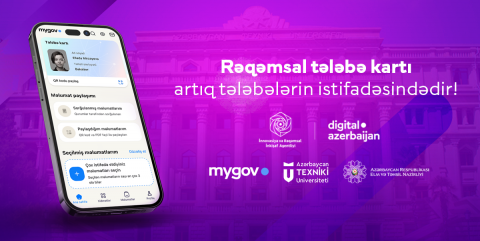 Rəqəmsal tələbə kartı artıq tələbələrin istifadəsinə verilir