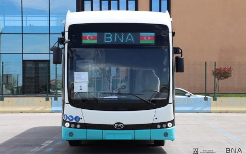 Bakıya yeni elektrik mühərrikli avtobuslar gətirildi