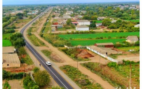 Neftçalada 42 km-lik yol yenidən quruldu