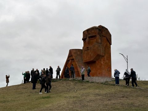 Gürcüstan azərbaycanlıları Xankəndidə - FOTO