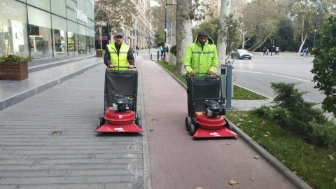 Bakı küçələrində yeni qurğular - FOTO