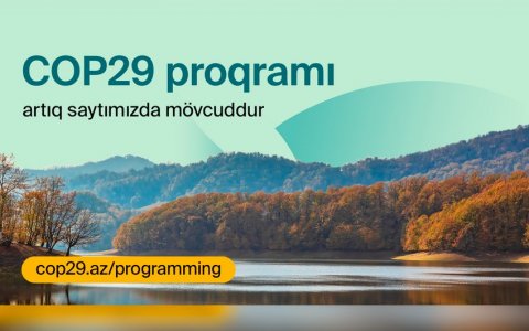 COP29-un proqramı açıqlandı