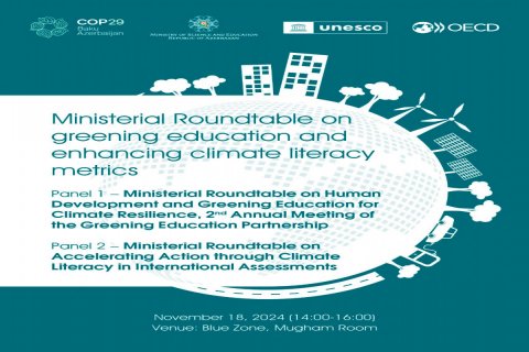 Elm və Təhsil Nazirliyi COP29 zamanı bu mövzuları müzakirə edəcək
