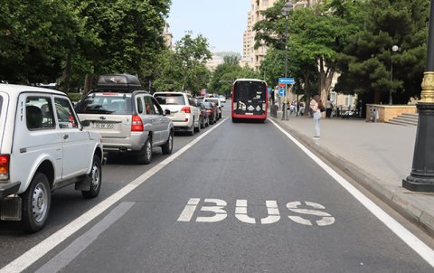 Avtobus zolaqlarına girənlər cəzalandırıldı