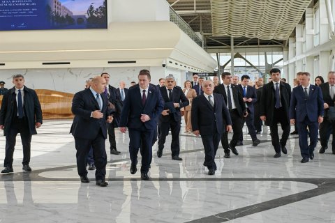 Əli Əsədov belaruslu həmkarını Füzuliyə apardı - FOTO