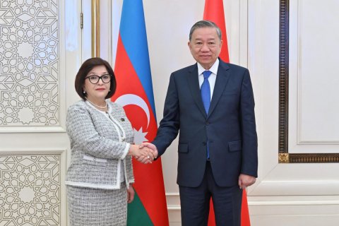 Sahibə Qafarova Vyetnamın Baş katibi ilə görüşüb