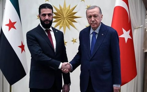 Ərdoğanla Əhməd əl-Şaraa 1 saat yarım nələrdən danışdılar...