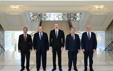 Prezident Misir Senatının sədrini qəbul etdi - FOTO
