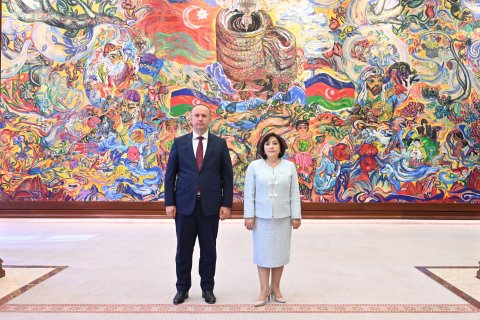 Sahibə Qafarova həmkarı ilə görüşdü - FOTO
