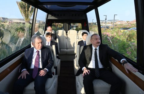 Azərbaycan və Özbəkistan liderləri “Sea Breeze”də - FOTO