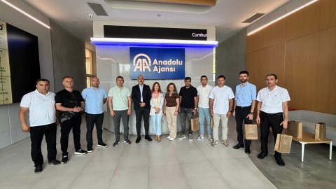 Azərbaycanlı qazi jurnalistlər AA, CNN TÜRK, Azərbaycan evində - FOTO