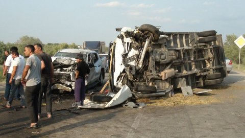 İmişlidə dəhşətli qəza - 3 ölü, 1 yaralı