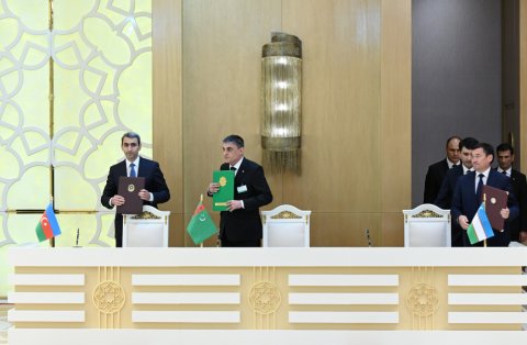 Azərbaycan, Türkmənistan və Özbəkistan arasında sənədlər imzalandı