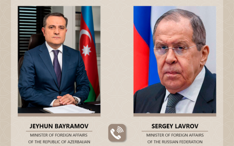 Lavrovla Ceyhun Bayramov danışıqlar apardı