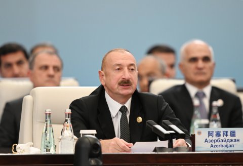İlham Əliyev Çində Zəngəzur dəhlizindən danışdı