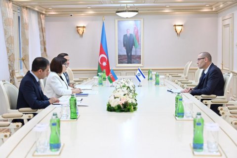 Sahibə Qafarova İsrailin yeni səfiri ilə görüşdü