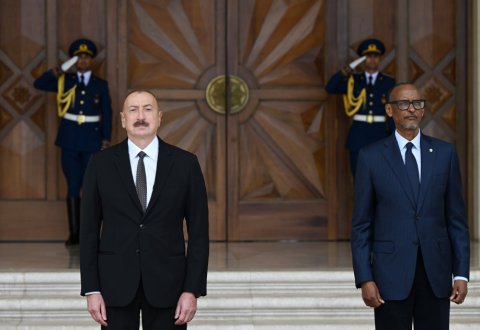 Ruanda Prezidentinin rəsmi qarşılanma mərasimi olub